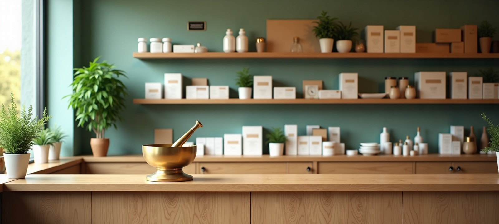 Intérieur de la Pharmacie des Fins Bois à Sigogne